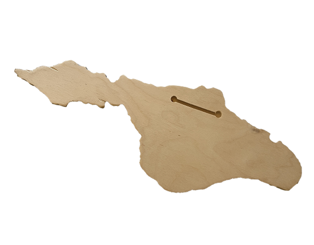 Catalina Island Map Wooden Plaque