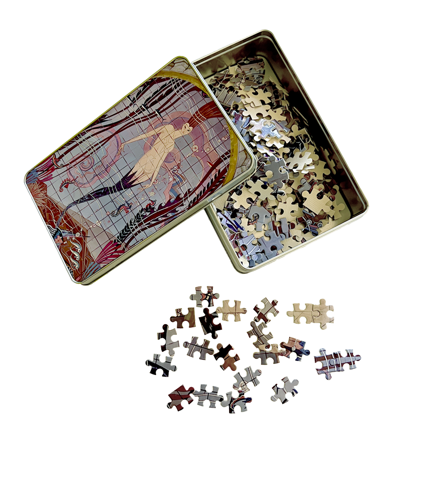 250 Pc Puzzle with Tin Box Keepsake
