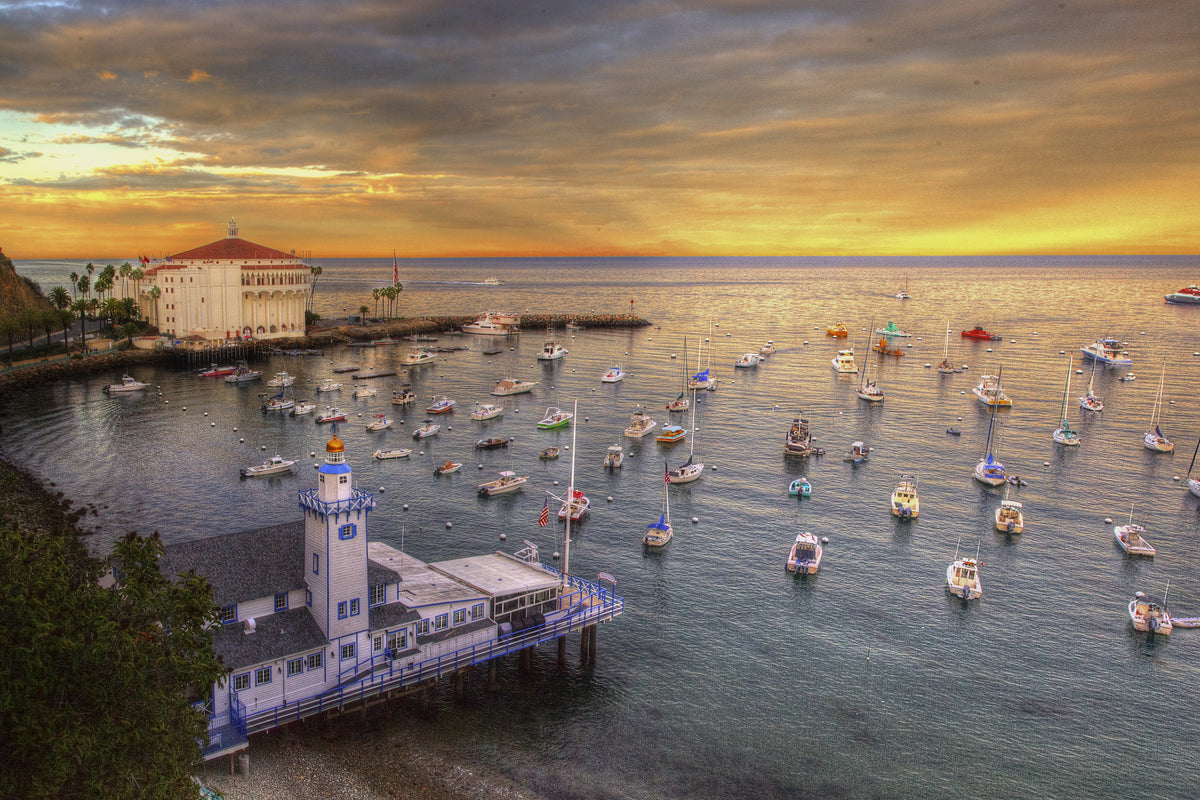 04 - Avalon bay sunset1 — Catalina Island photograph by Juan Rodriguez