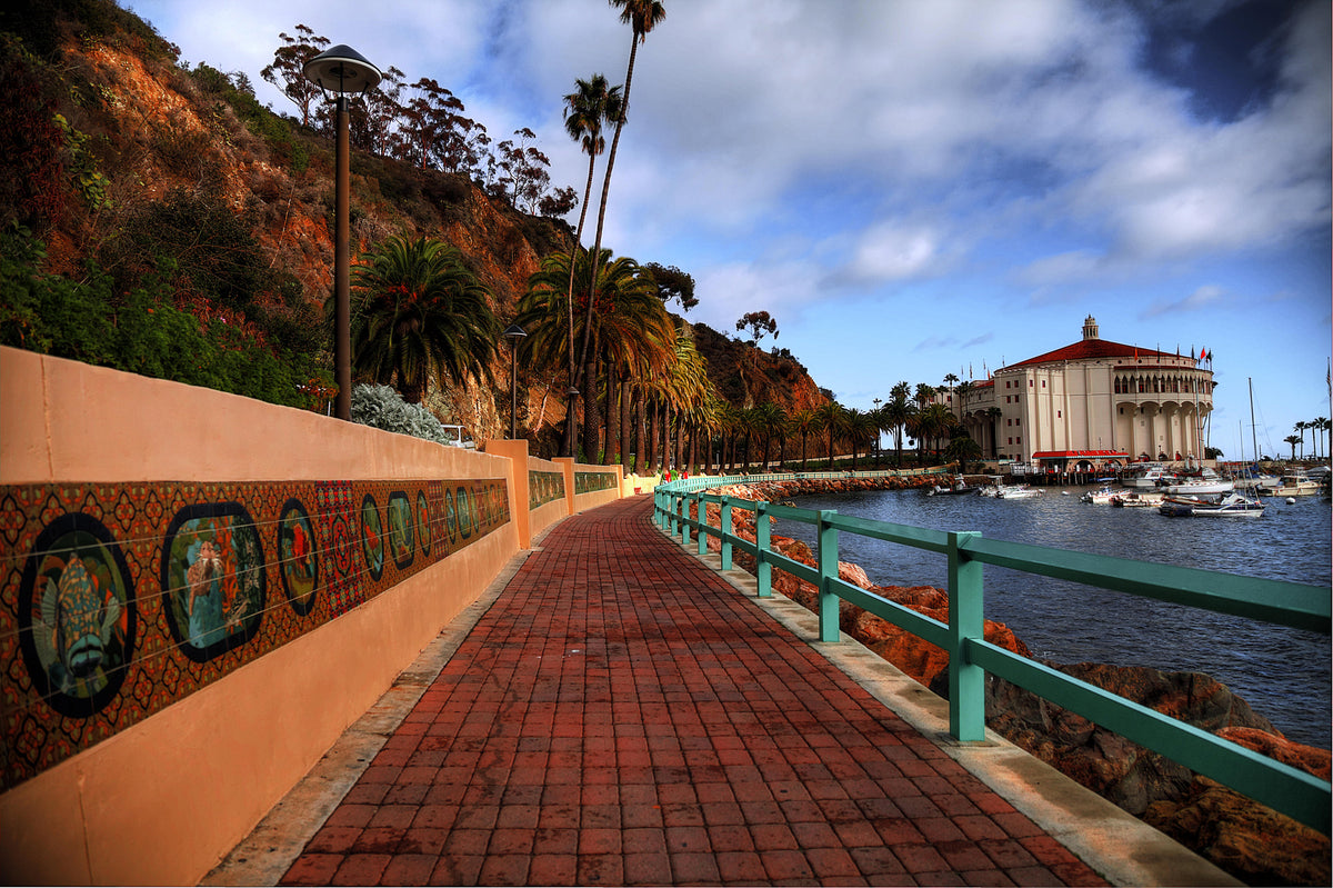 26 - Casino Walkway HD — Catalina Island photograph by Juan Rodriguez