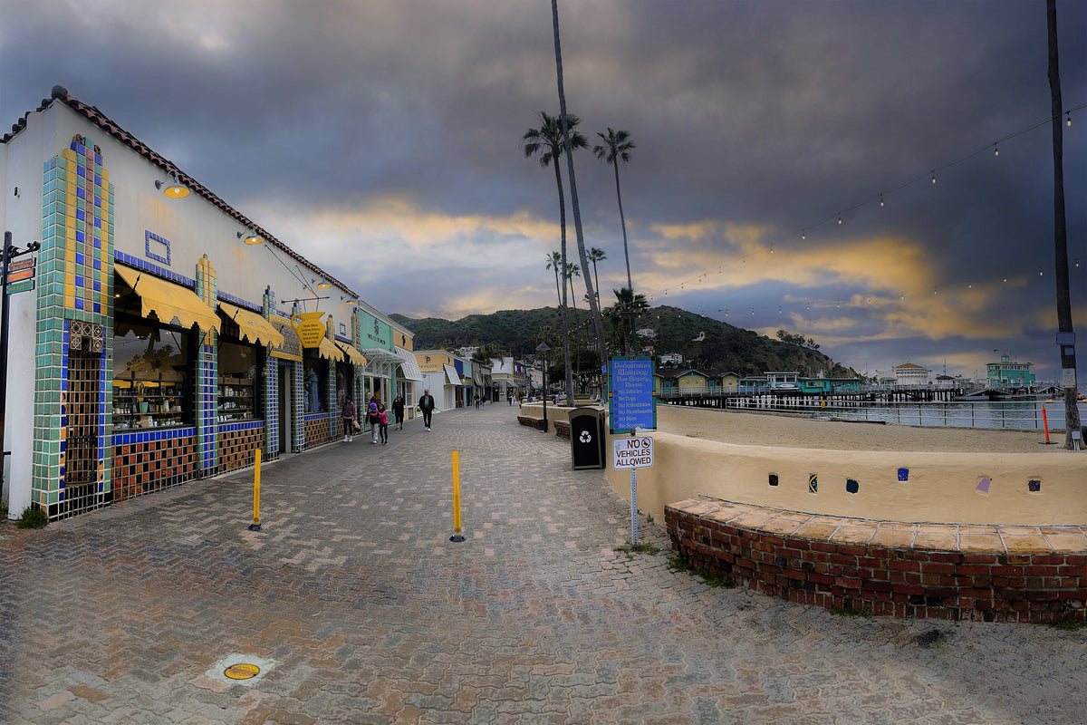 55 - Pedestrians Only — Catalina Island photograph by Juan Rodriguez