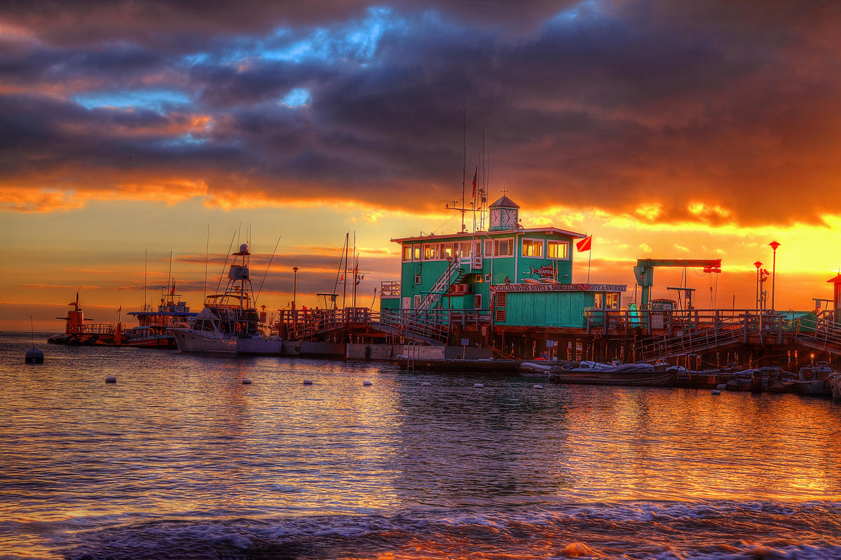 57 - Pier Sunrise copy — Catalina Island photograph by Juan Rodriguez