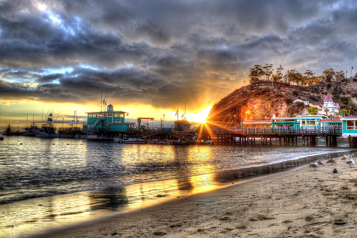 62 - Sunrise Pier 2 — Catalina Island photograph by Juan Rodriguez