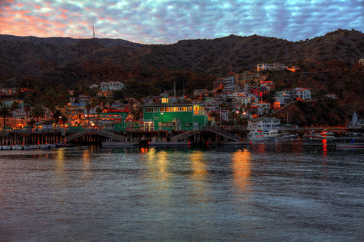 65 - Twighlight Avalon — Catalina Island photograph by Juan Rodriguez