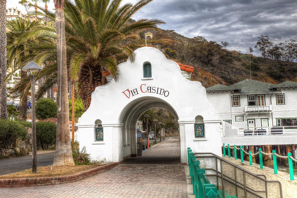 67 - Via casino 1 — Catalina Island photograph by Juan Rodriguez